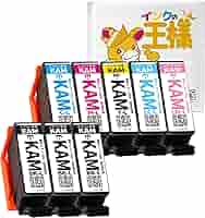 Amazon.co.jp: YourInk KAM-6CL-L カメ 増量6色セット＋BK1本